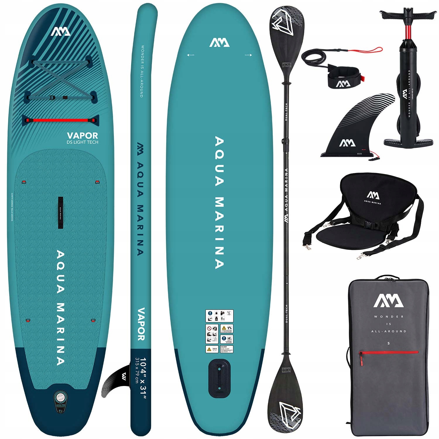

Deska Sup Aqua Marina Vapor 10'4" BT-23VAP Combo