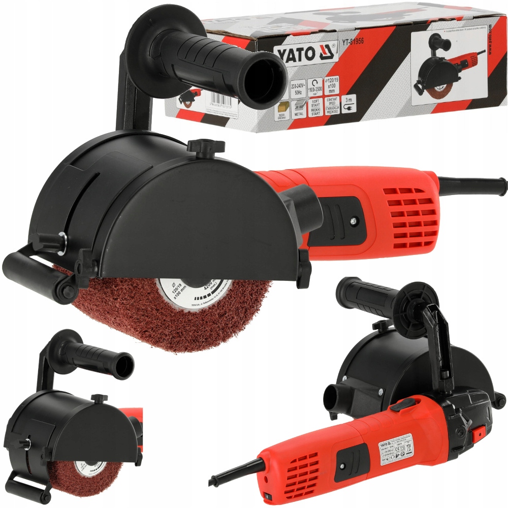 Satyniarka Szlifierka Walcowa 1300W Do Stali Metalu Drewna Krótki Korpus