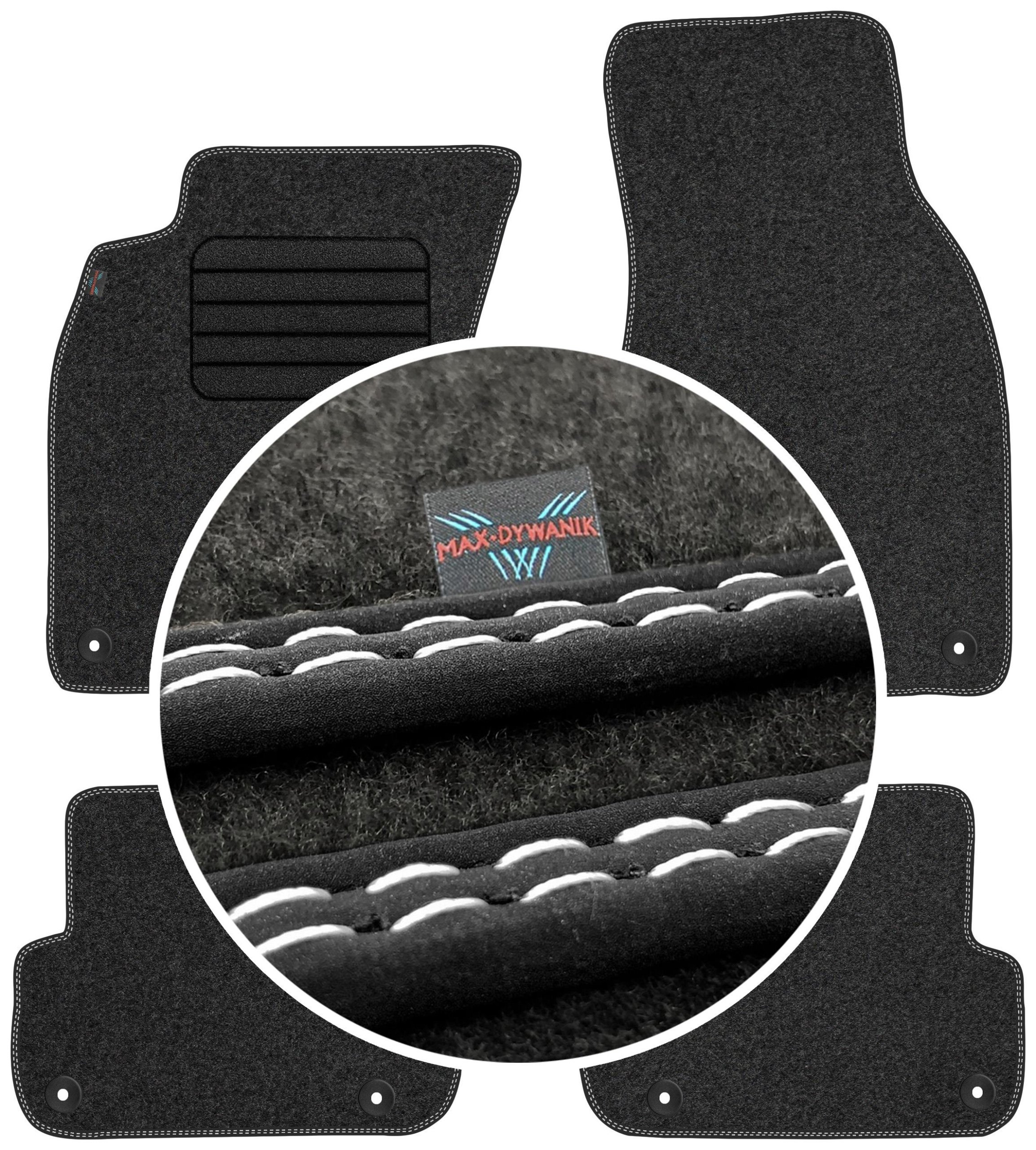 Audi A6 C6 2006-2011 Velurové autokoberce Koberce do auta