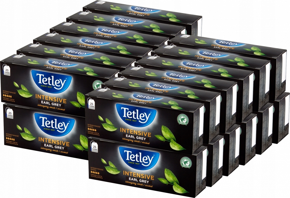 Tetley Intensive Earl Grey 25 torebek x24