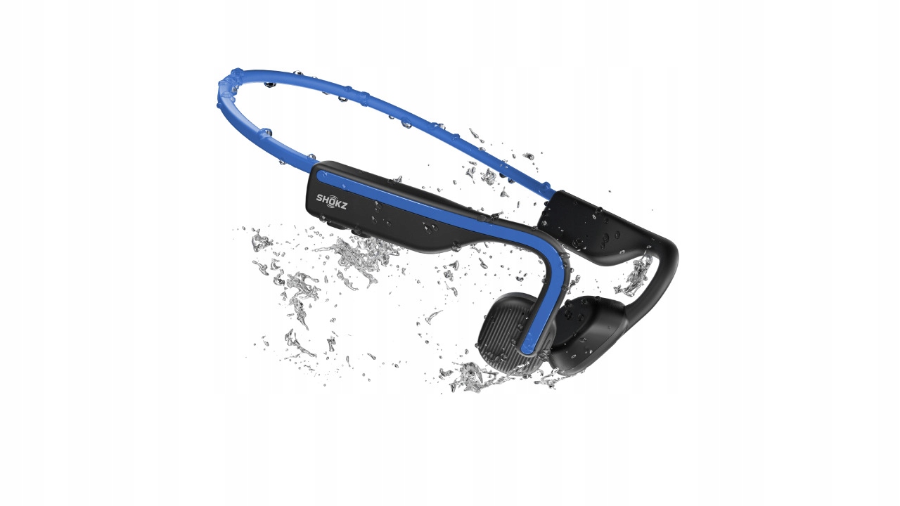 Bezdrátová sluchátka Shokz OpenMove Blue Bluetooth, voděodolná