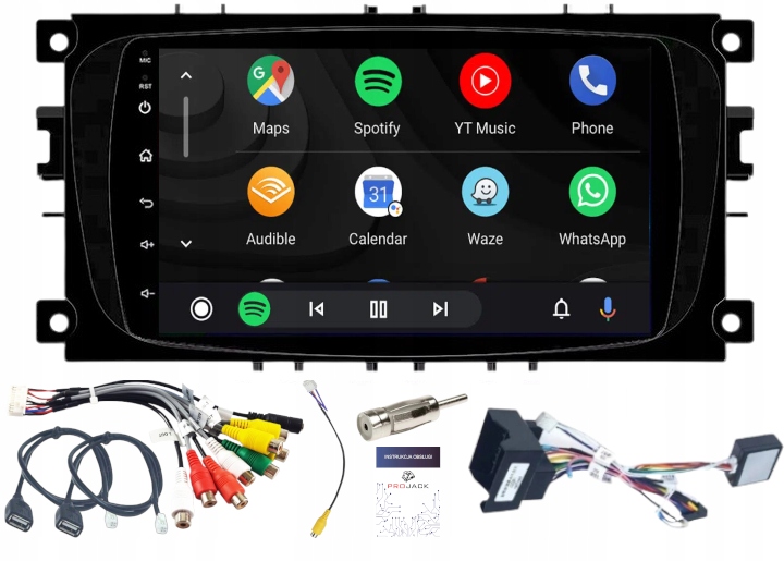 Autorádio 2 Din S Androidem A Automatickým Bluetooth S Carplay Pro Ford Focus Mondeo Smax