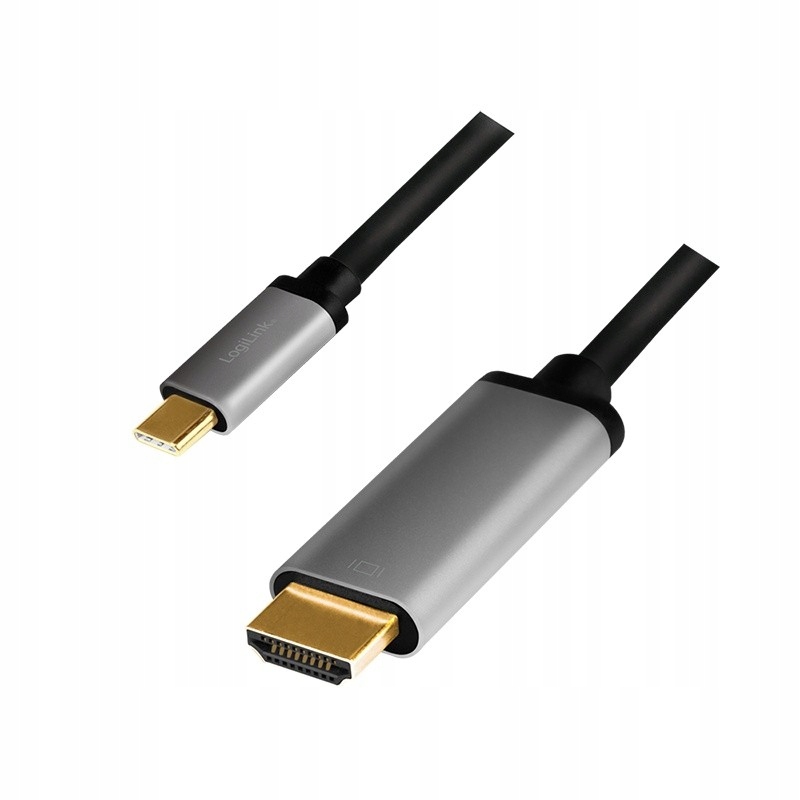 Logilink Kabel Usb-c na Hdmi, 4K 60Hz, hliníkový, 1.8 m