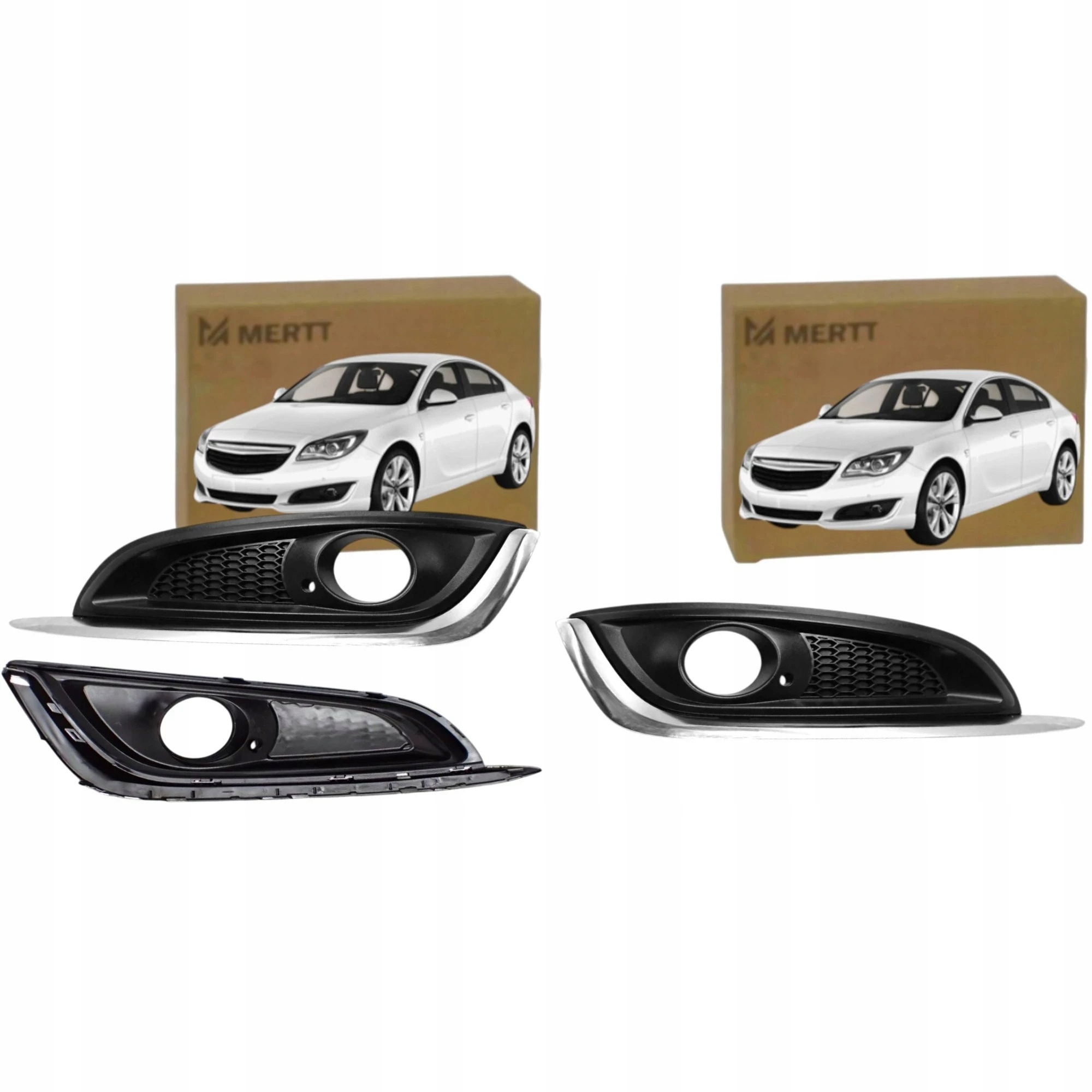 Krytky Nárazníku Halogenové Mřížky Levé Pravé Opel Insignia A 2013-2017 Sada
