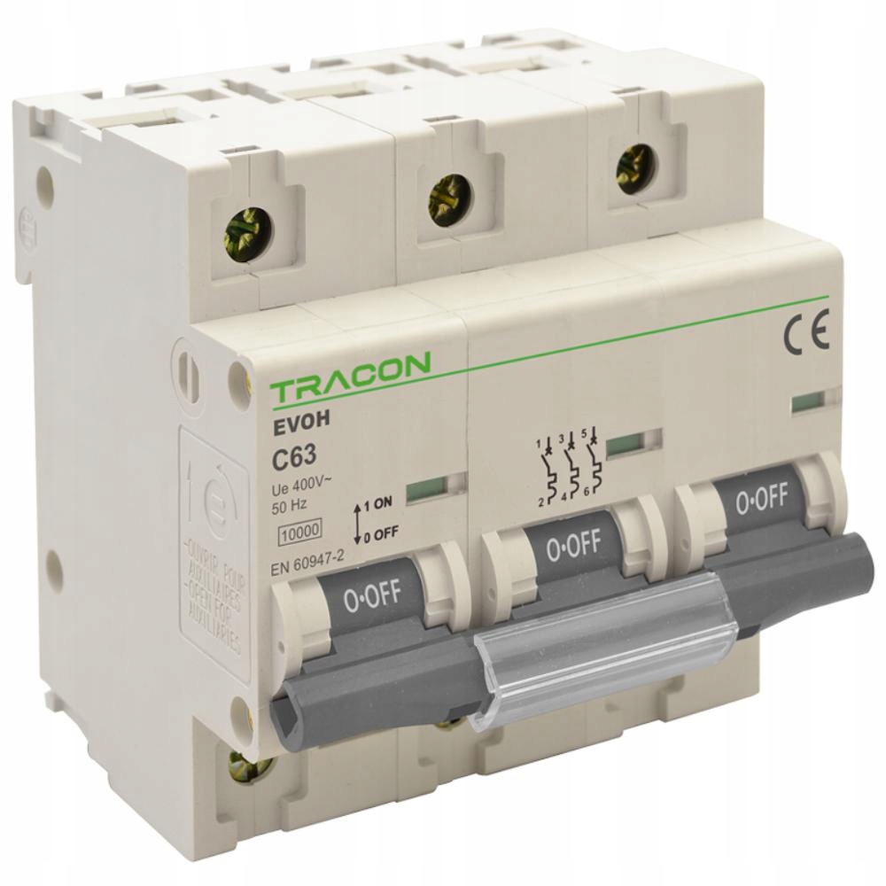 Nadproudový spínač 3P C100 10kA Tracon