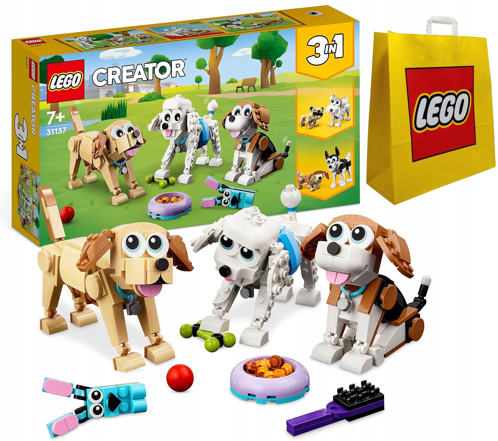 Lego Creator 3v1 31137 Roztomilí pejsci taška