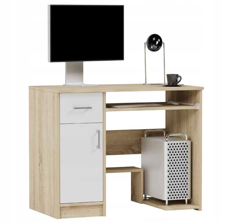 BIURKO KOMPUTEROWE 90 STOLIK LAPTOP SONOMA MIX N10