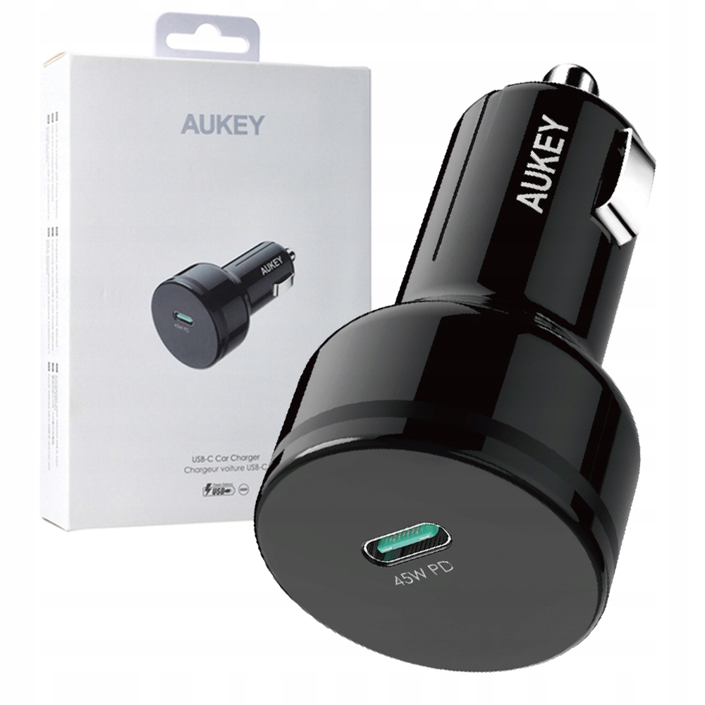 

Ładowarka samochodowa Usb-c Aukey CC-Y13,45W, Pd