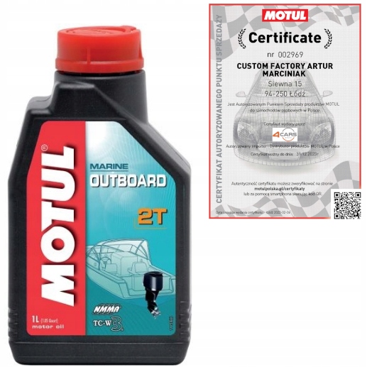

Motul Outboard 2T 1L olej do silników zaburtowych