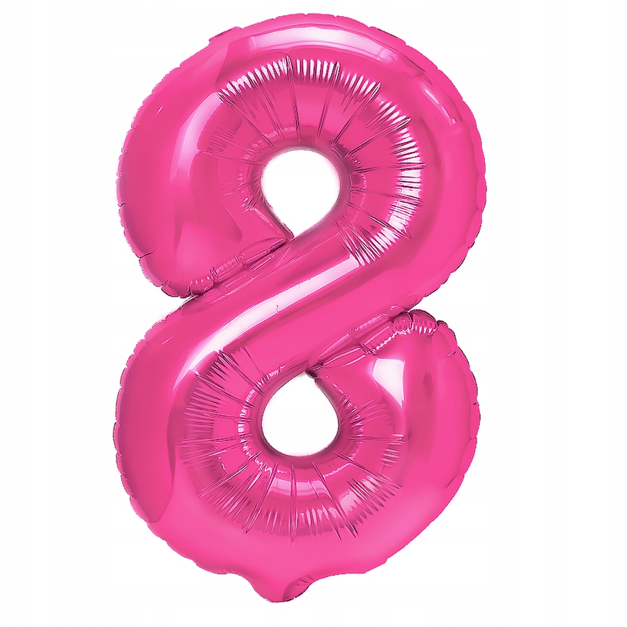 

Balon foliowy Cyfra 8 Ciemnoróżowy Duży 100cm