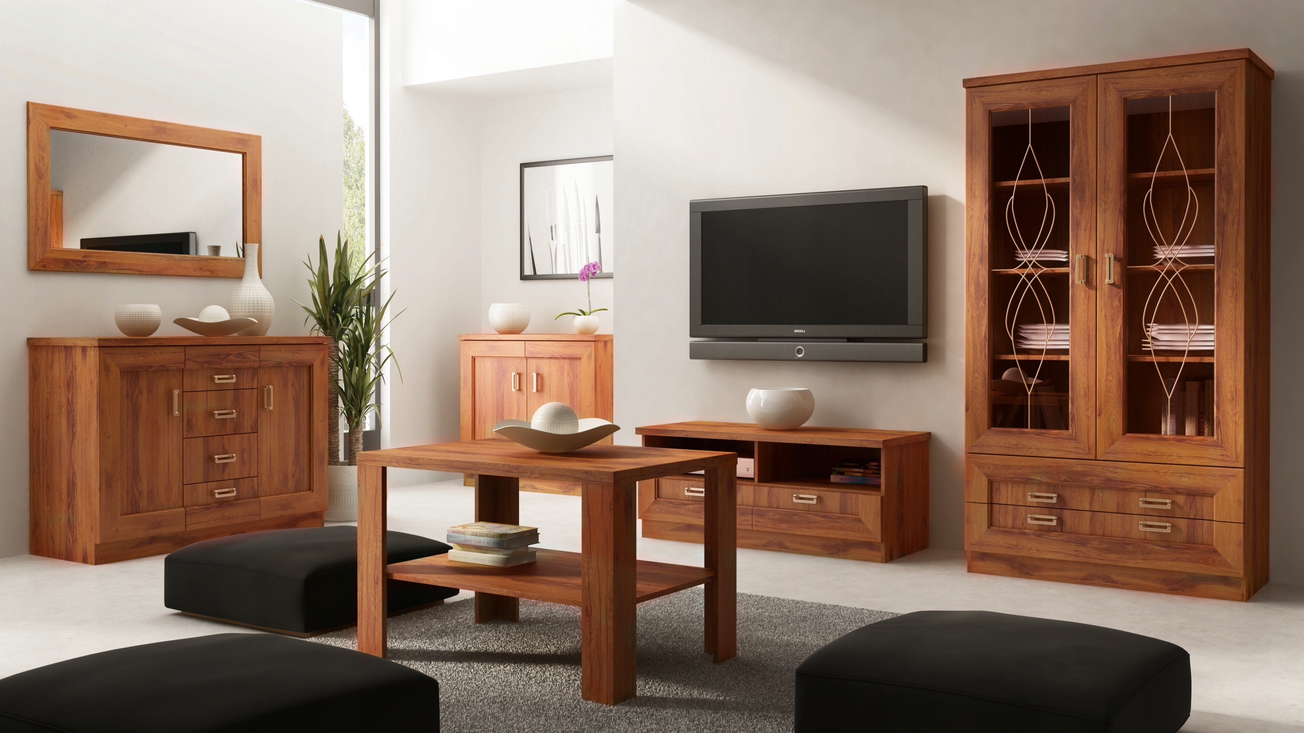 TADEUSZ T10 wąska stylowa witryna JARSTOL Szerokość mebla 46 cm