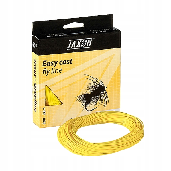 Sznur muchowy Jaxon Easy Cast 90FT pływający #4 Wff żółty pstrągi lipienie
