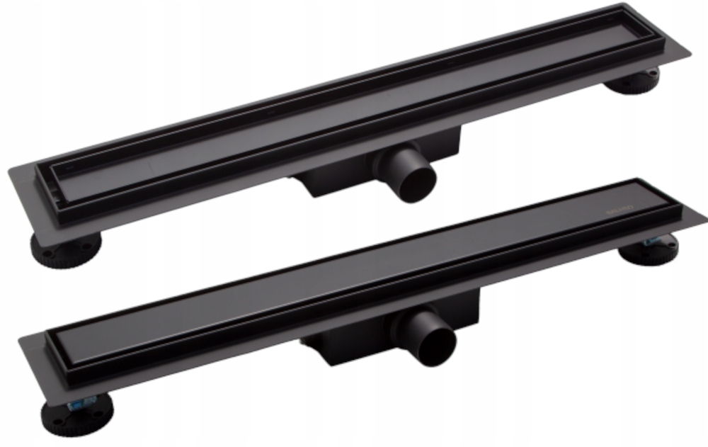 NISKI ODPŁYW LINIOWY CZARNY DWUSTRONNY 70CM WYSOKA PRZEPUSTOWOŚĆ STAL Średnica odpływu 40 mm