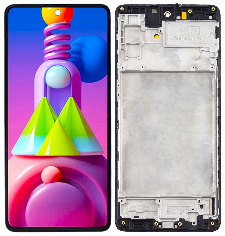 InCell displej pro Samsung Galaxy M51 M515 LCD displej Rámeček