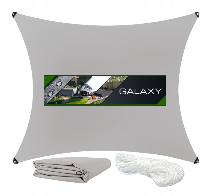 Sluneční plachta Zahradní Kryt Balkon Terasa 5x4 Šedá Obdélník