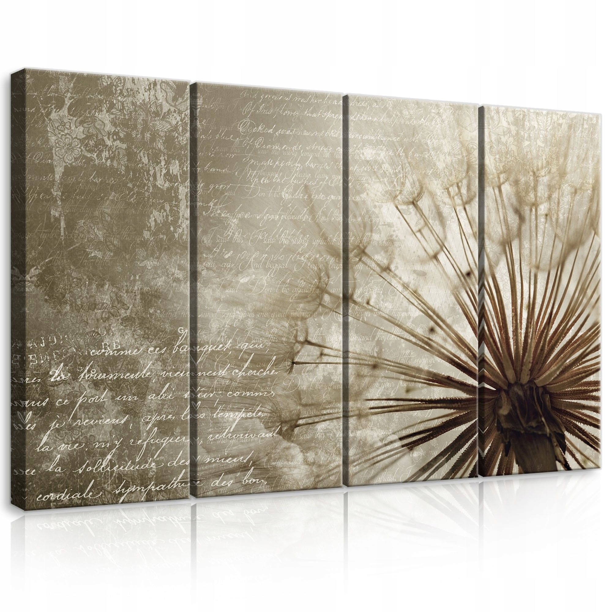 Obraz 120x80 Púpava lekárska jemnosť nostalgia béžová sépia príroda