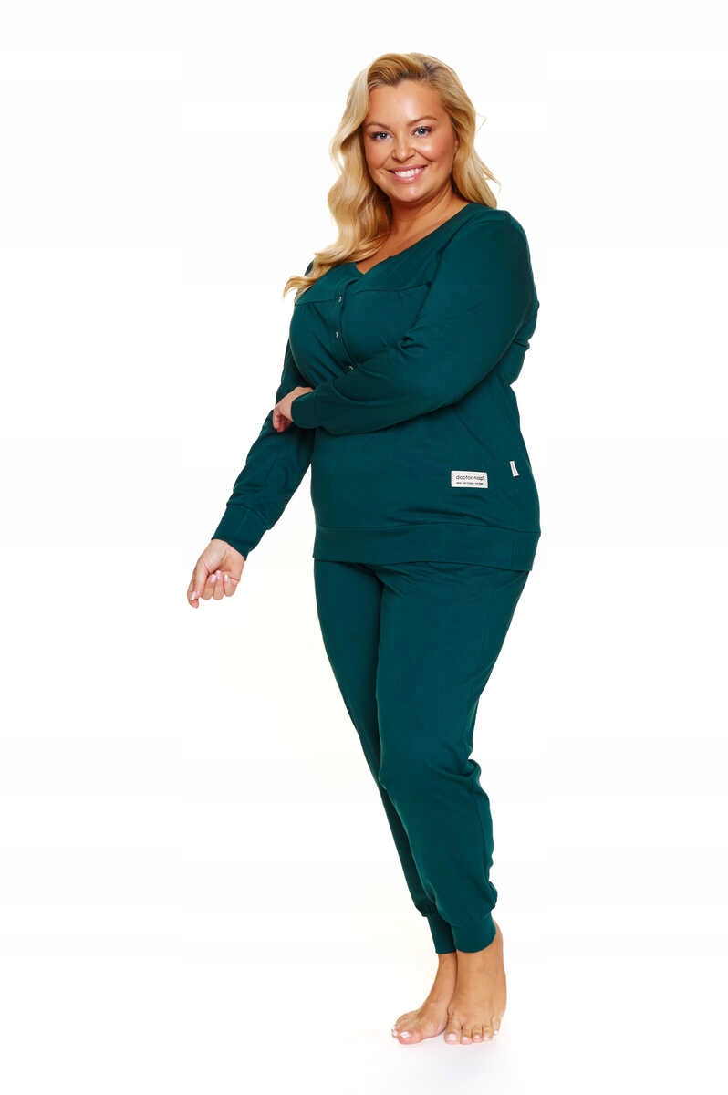 Doctor Nap Dámské pyžamo PM.4349 M Emerald (Smaragdově zelené)