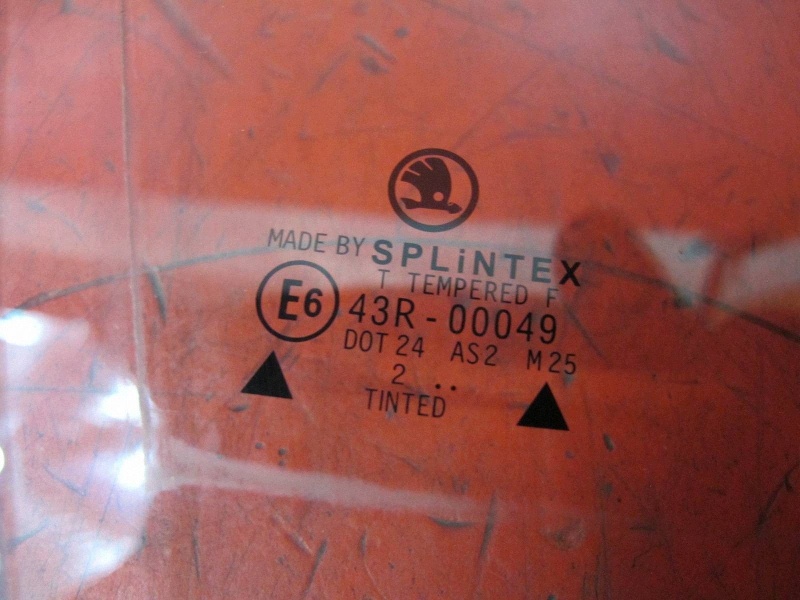 SKODA OCTAVIA and 1U LIFT 00- window door right front front 2002 ROK