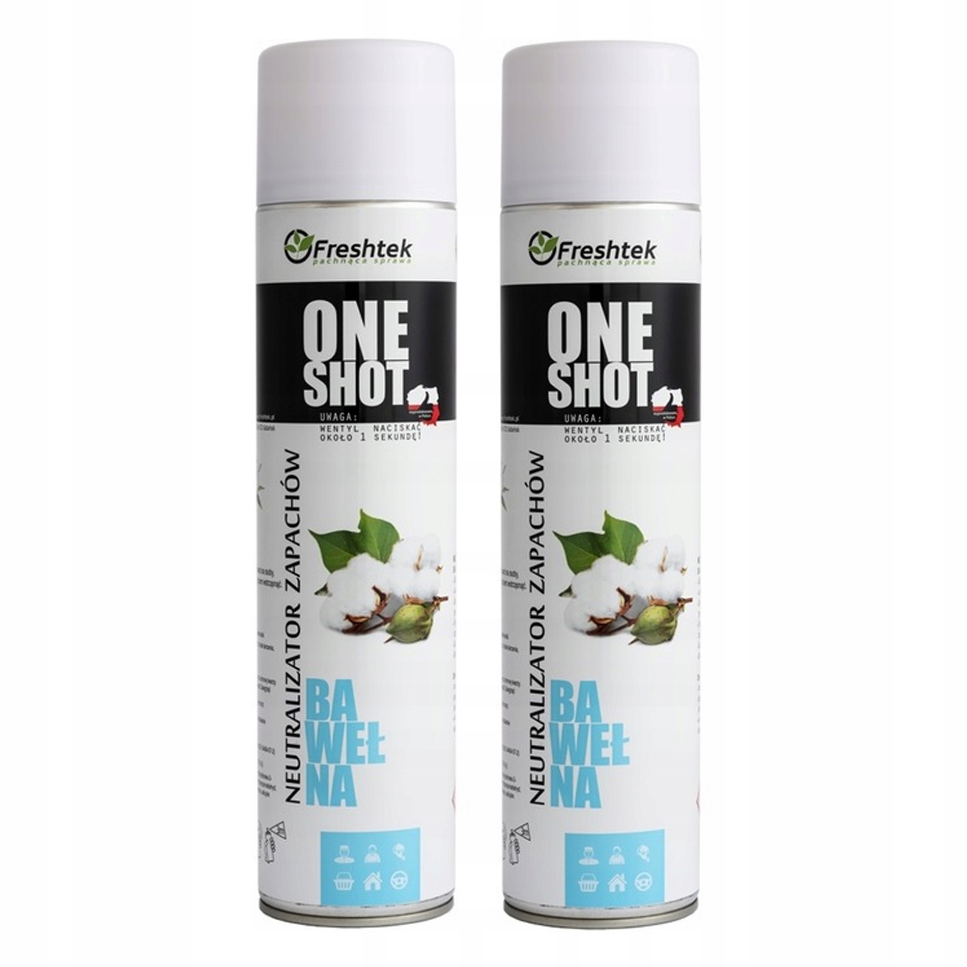 

Freshtek One Shot Bawełna Neutralizator Zestaw