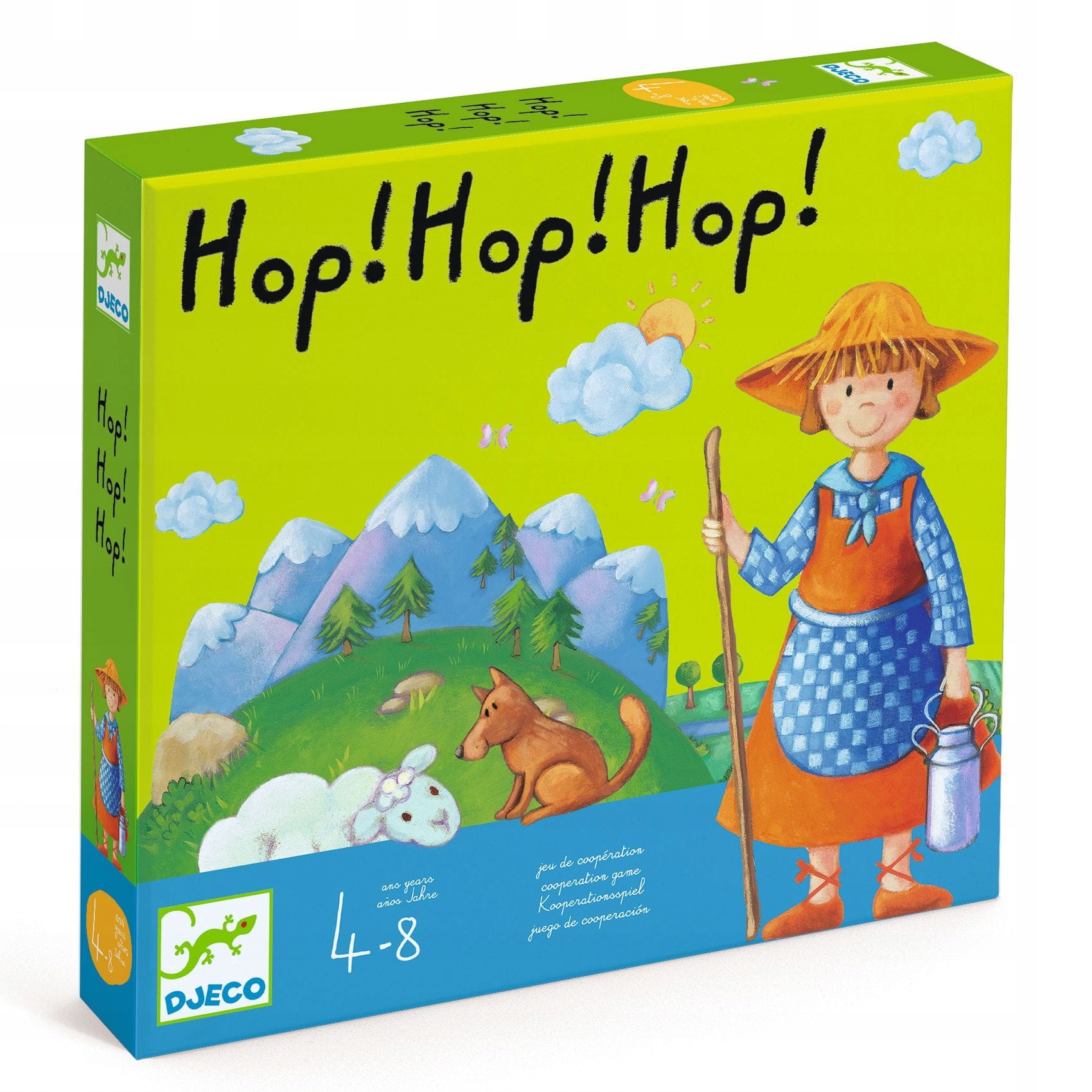 Djeco gra planszowa Hop Hop gra kooperacyjna dla dzieci od 4 do 8 lat