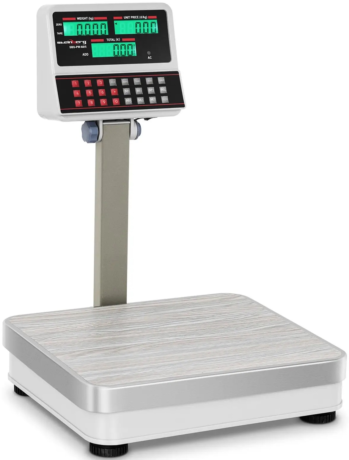 Obchodní váha 100 kg stupnice 10 g LCD Steinberg SBS-PW-100/10 10030111