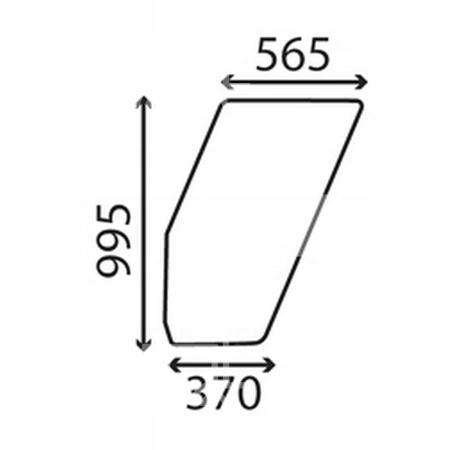 čelní sklo traktor Fiat 80 90 94 dveře levé bezbarvé