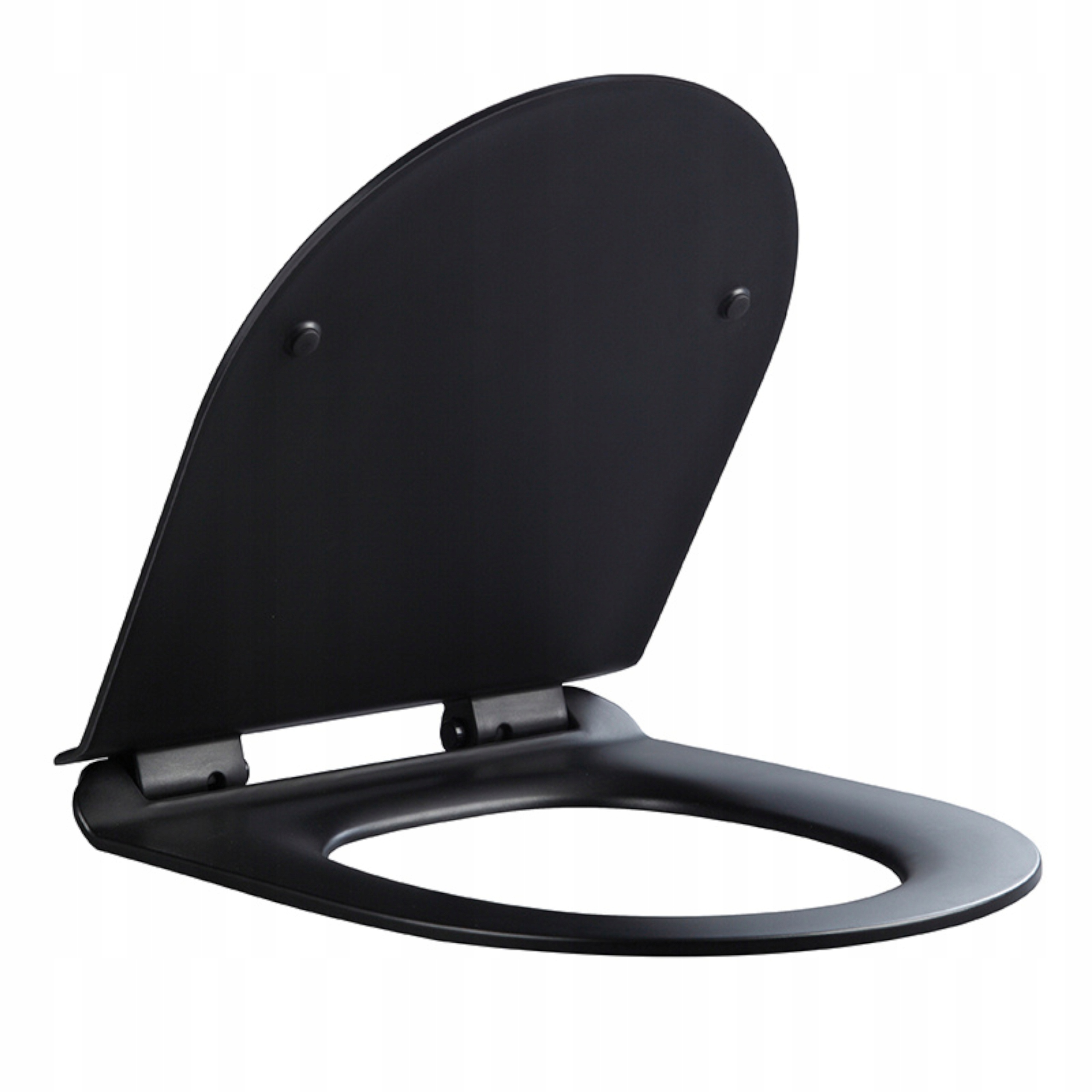 Deska Sedesowa Wc Wolnoopadająca CV-BL-03 Slim Czarna Duroplast CV-BL-03