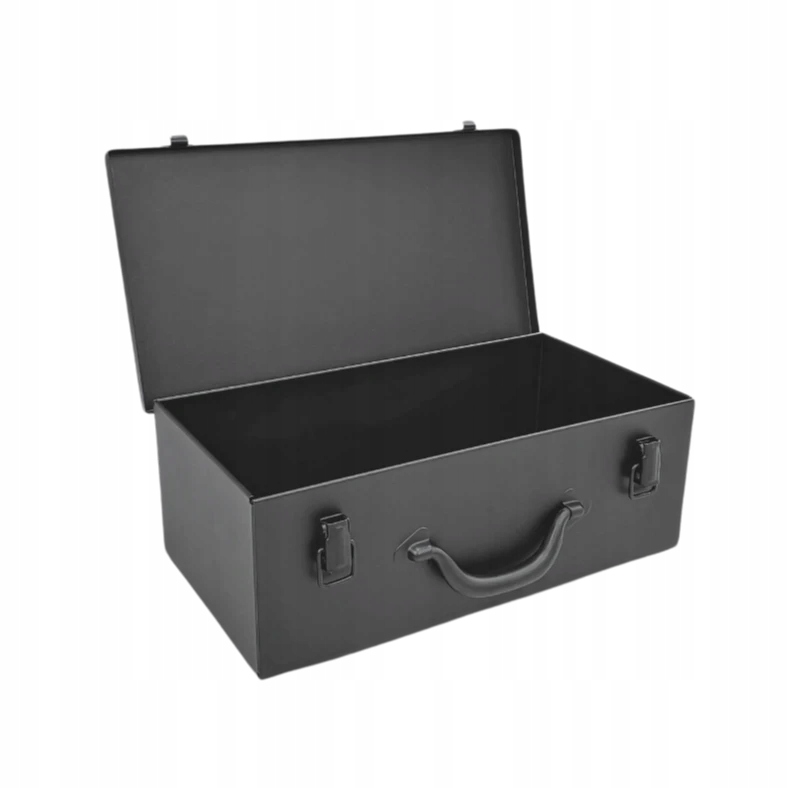 Skrzynka metalowa czarna 387x205x135 mm