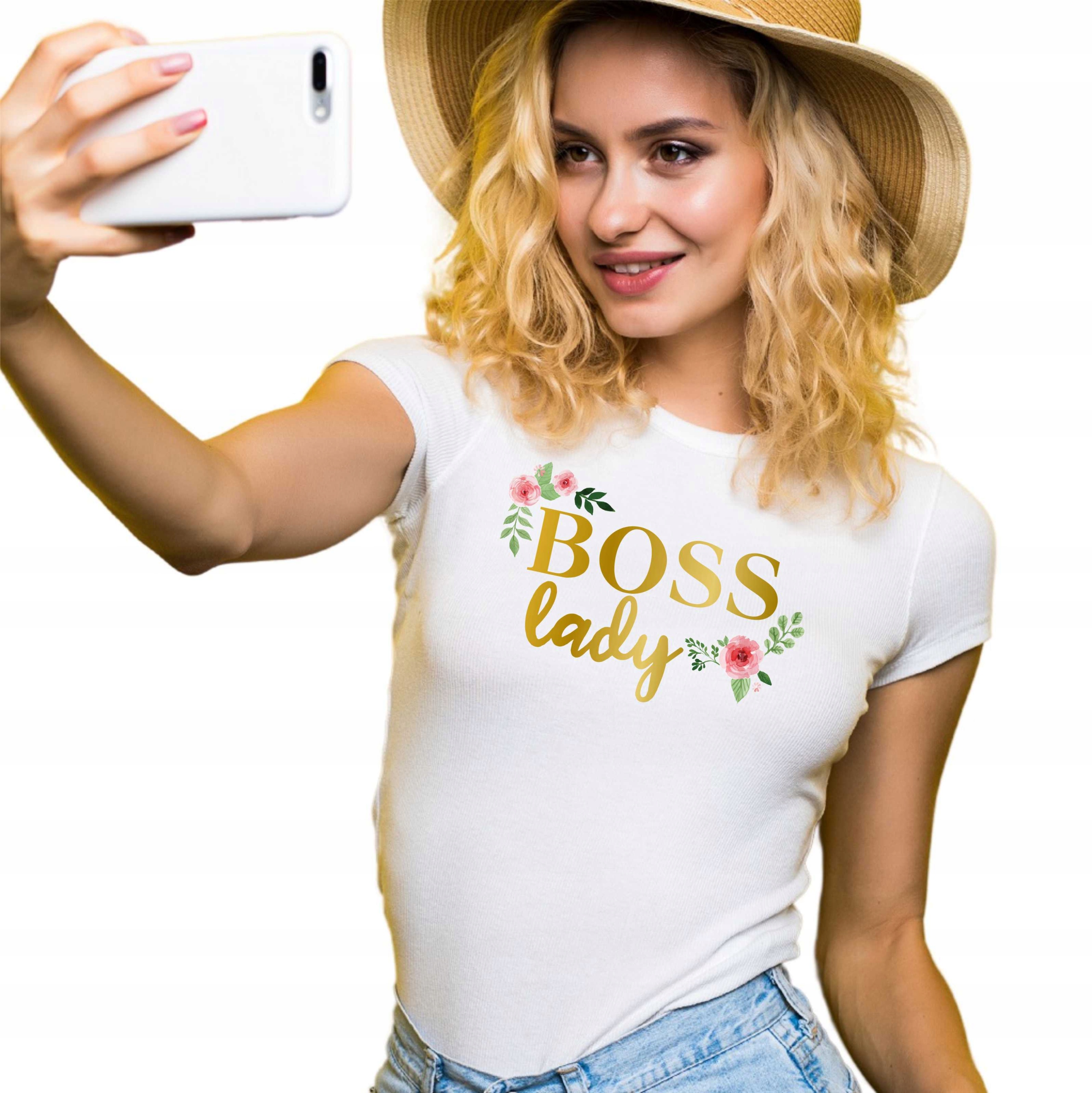 

Koszulka Boss lady Prezent Urodziny Dla Niej Złoty