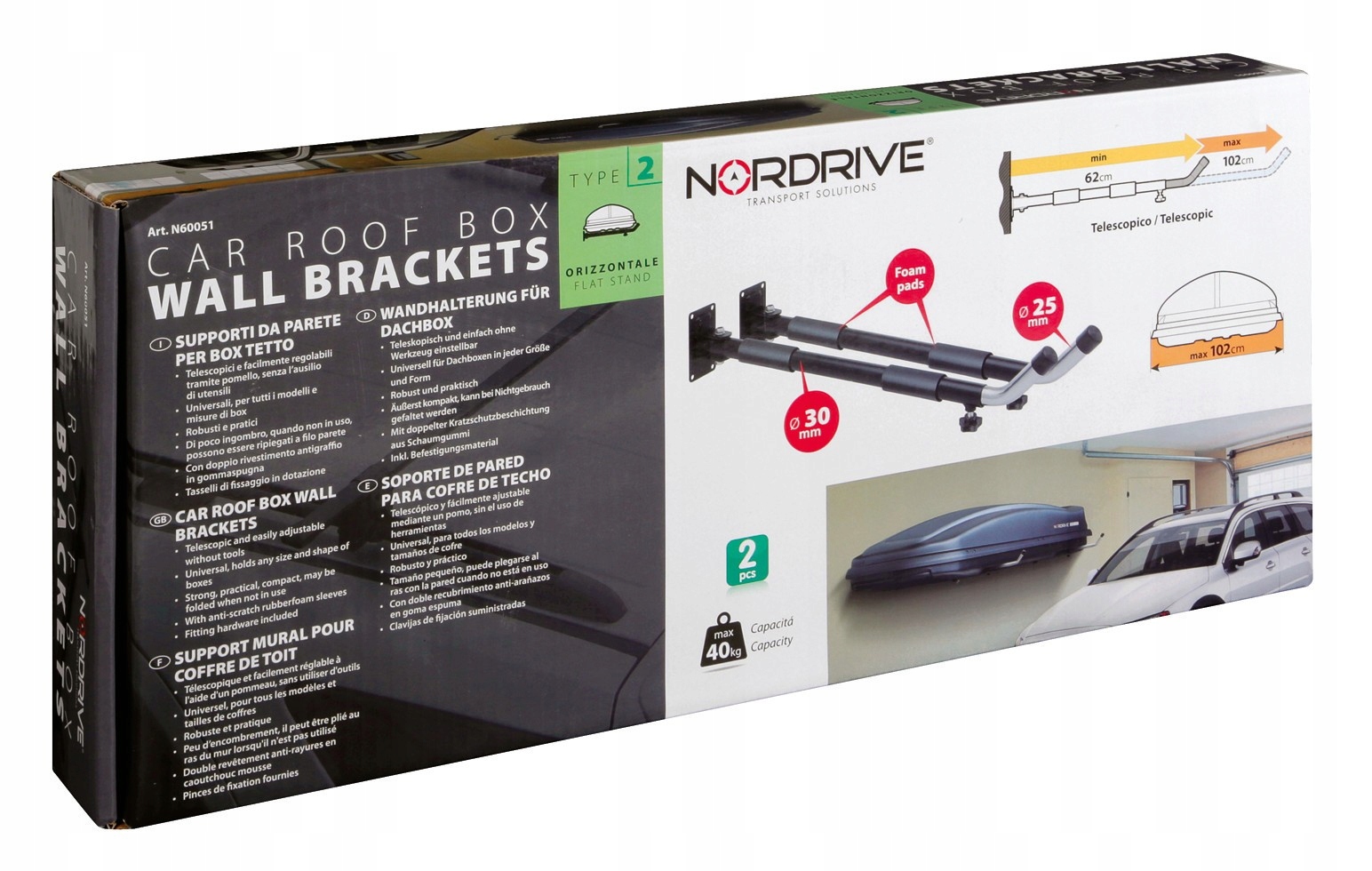 UCHWYTY POZIOMY BOX DACHOWY EAN (GTIN) 8034057600519