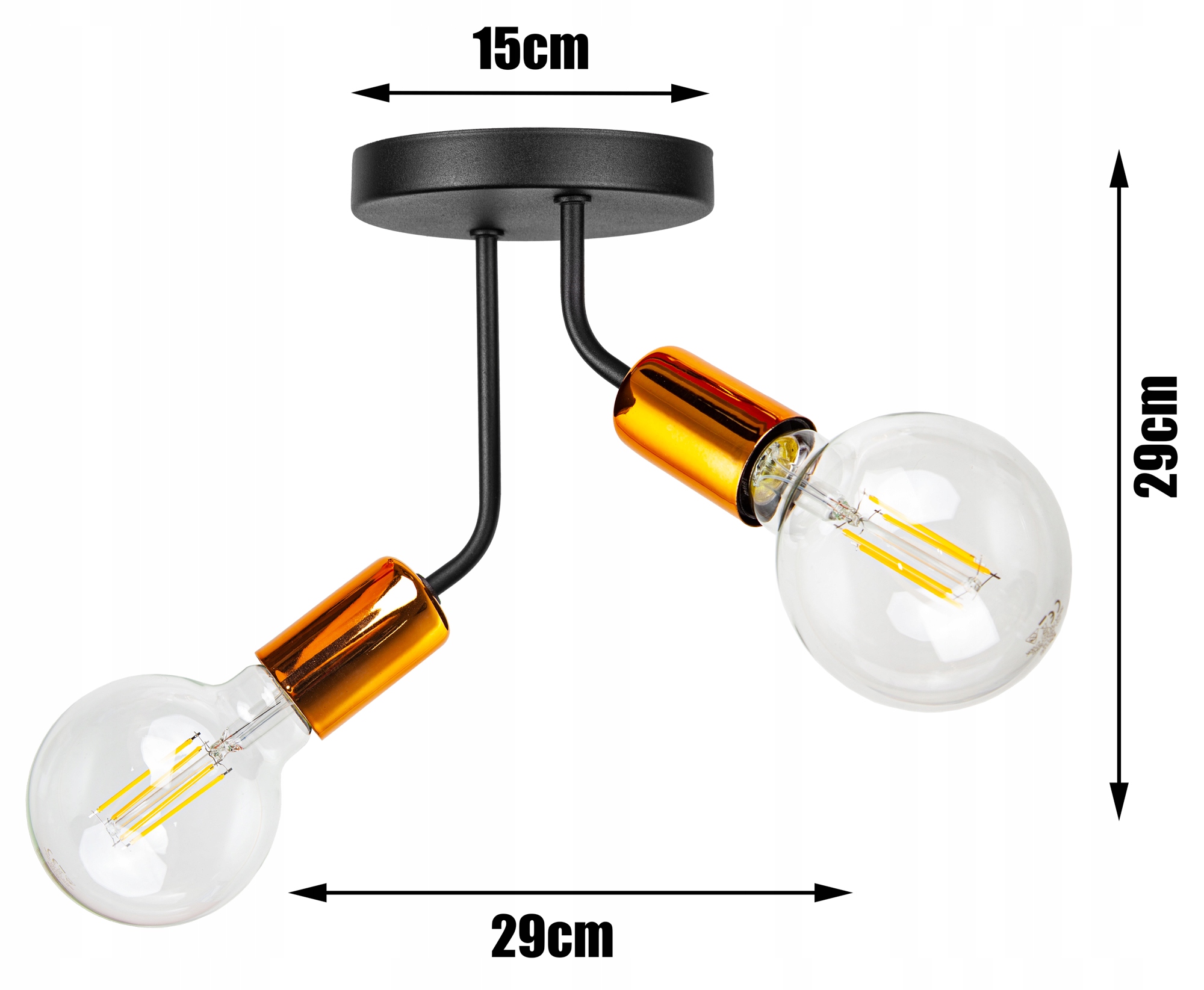 LAMPA SUFITOWA PLAFON ŻYRANDOL LOFT EDISON LED Kod producenta 1702