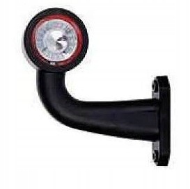 LAMPA OBRYSOWA LED OBRYSÓWKA ROGOWA BIAŁO CZERWONA Strona zabudowy przednie prawe tylne prawe