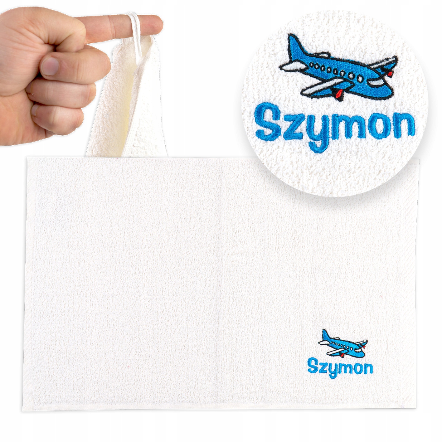 

Ręcznik 30x50 cm do przedszkola +haft imię grafika