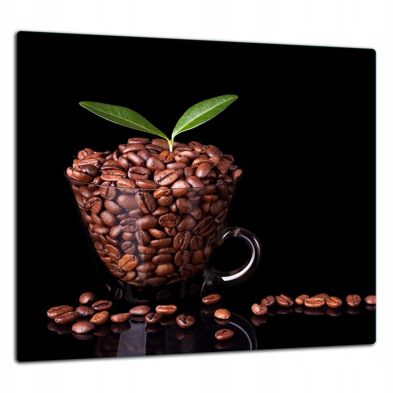 Skleněná Ochranná Deska Panel Lepidlo 65x60 Káva Tvrzené sklo 7v1