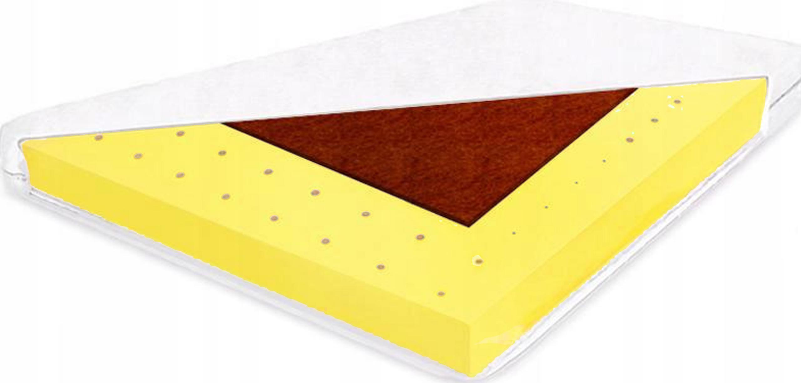 H2 H3 Antialergický matrac H2 H3 110x160 kokosový matrac 16cm tvrdená pena