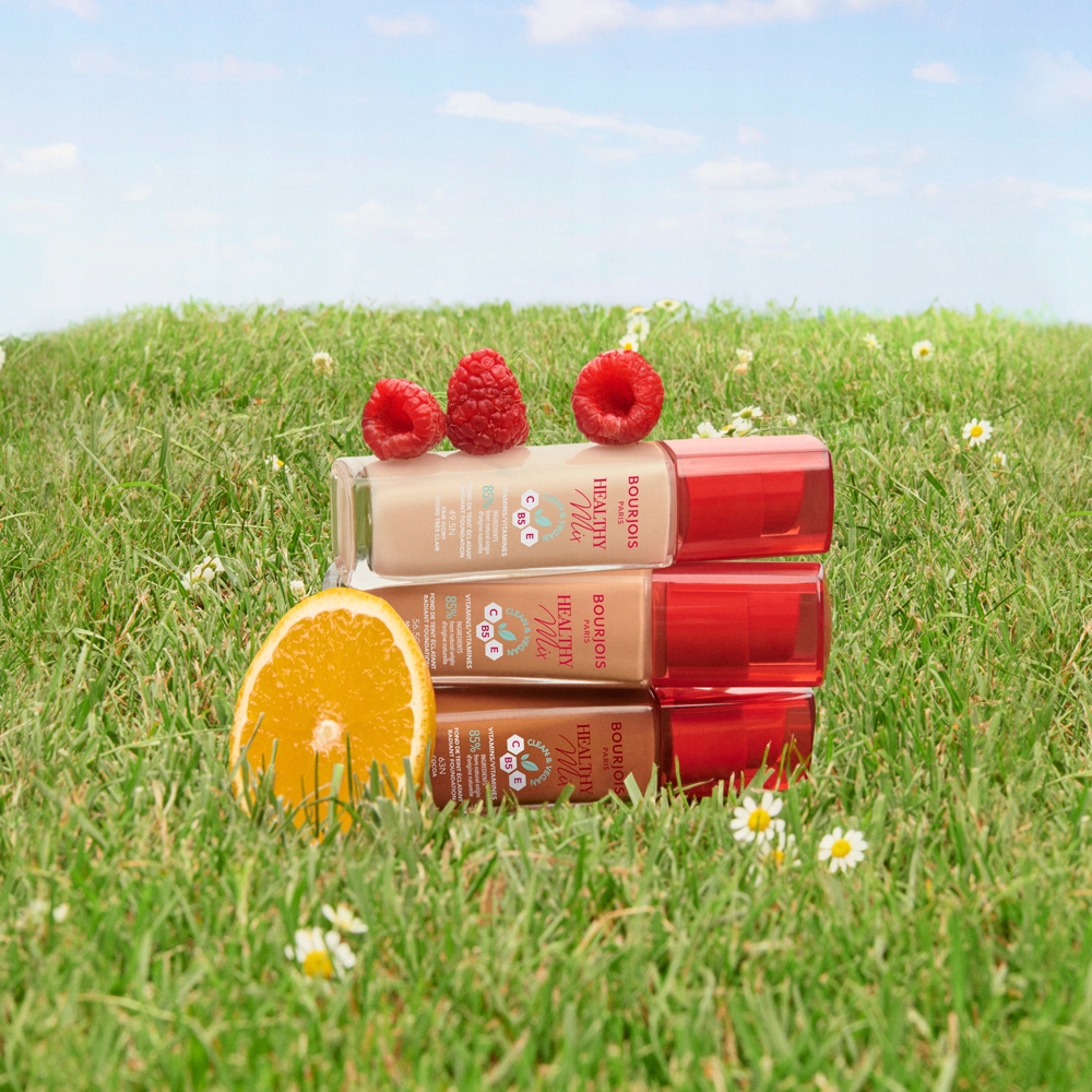 BOURJOIS Healthy Mix podkład 52 Vanilla 30ml Właściwości rozświetlające