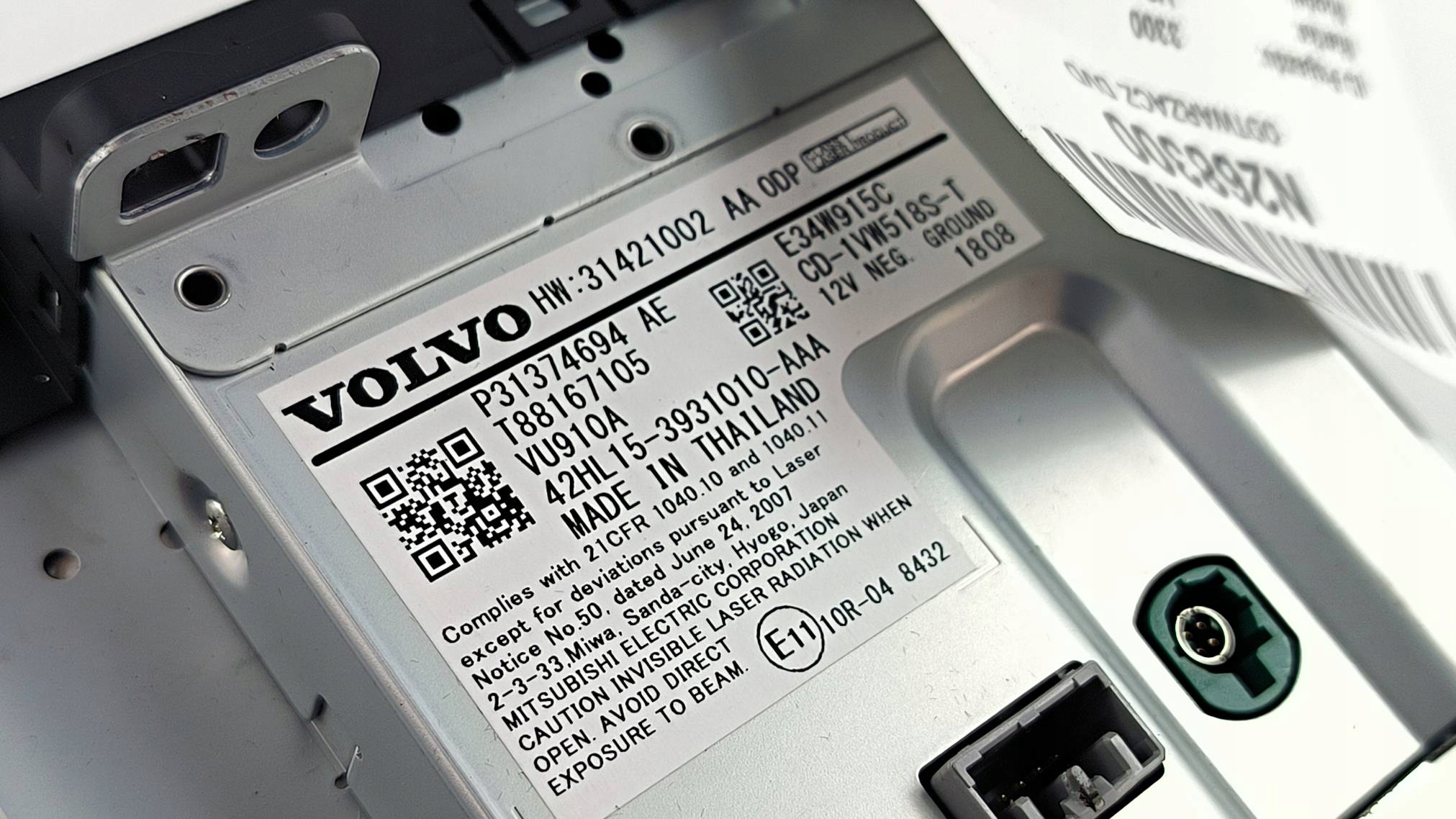 ODTWARZACZ DVD 31374694AE VOLVO V60 II