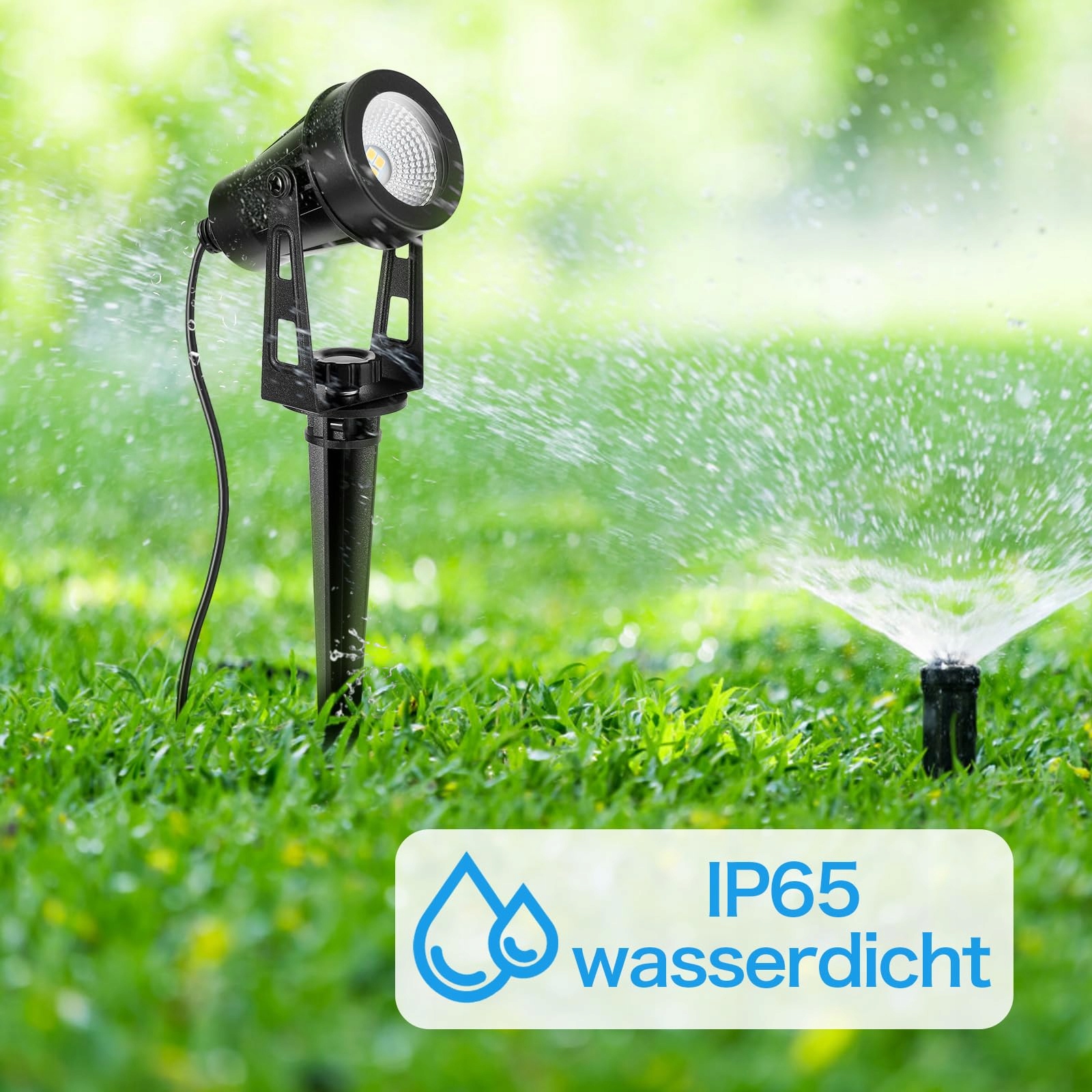 HUAEU Oświetlenie Ogrodowe 14m LED 12V IP65 Ciepłe Białe 3000K — miniatura 4