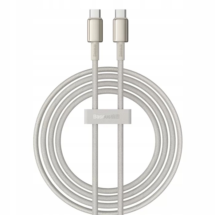 Kabel Baseus Tungsten Gold Usb-c Usb-c 100W 2m złoty