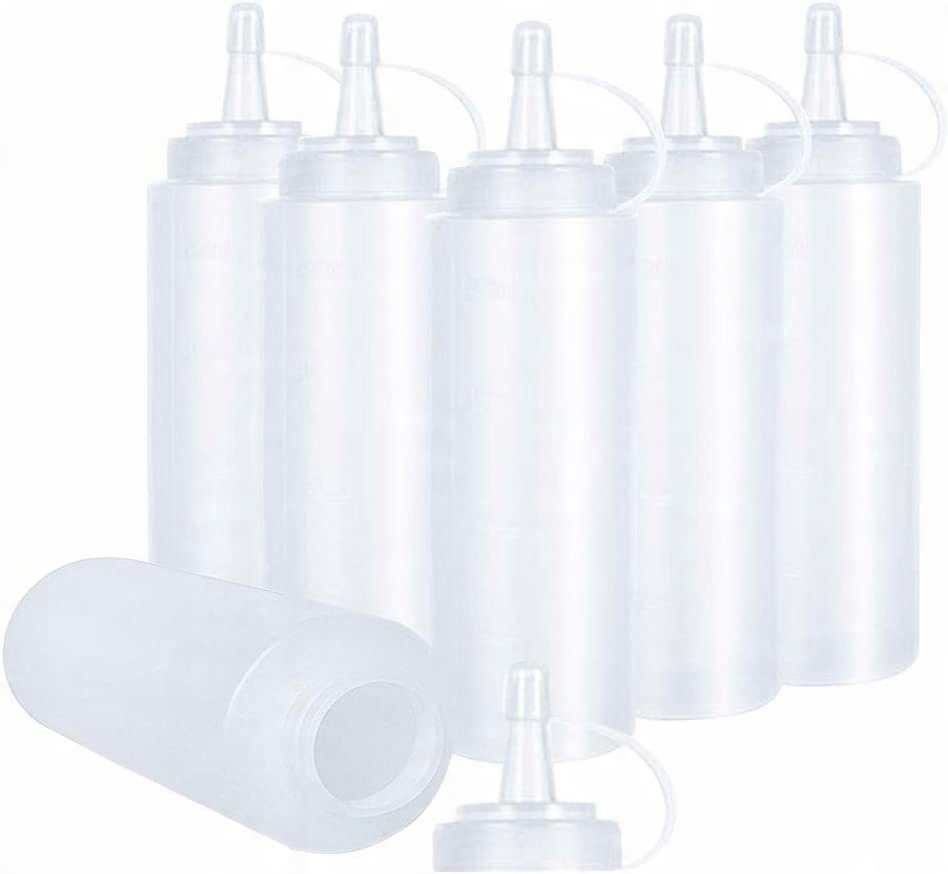 

Butelki Do Sosów Z Korkiem 6SZT 250ML Przezroczyst