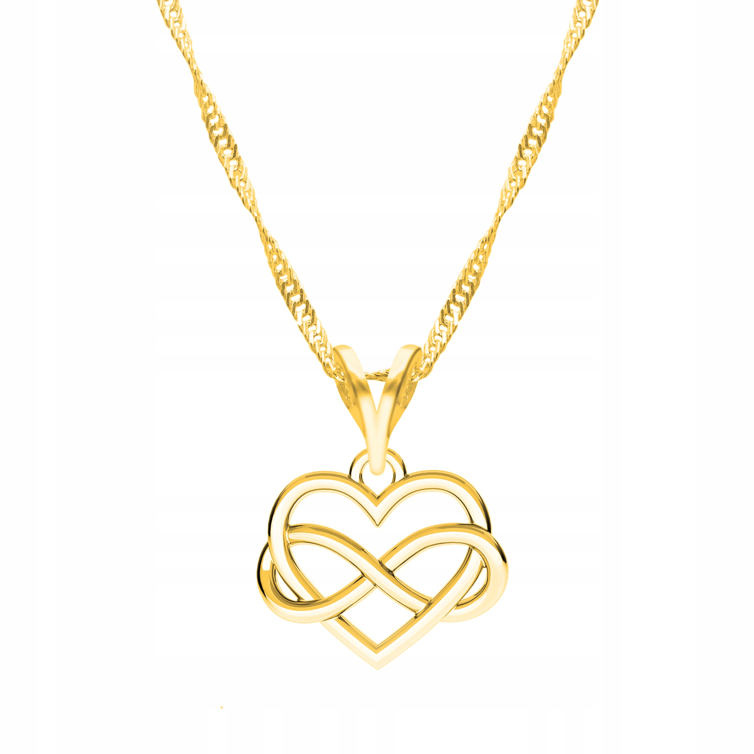 Řetízek zlatý náhrdelník 925 Nekonečno