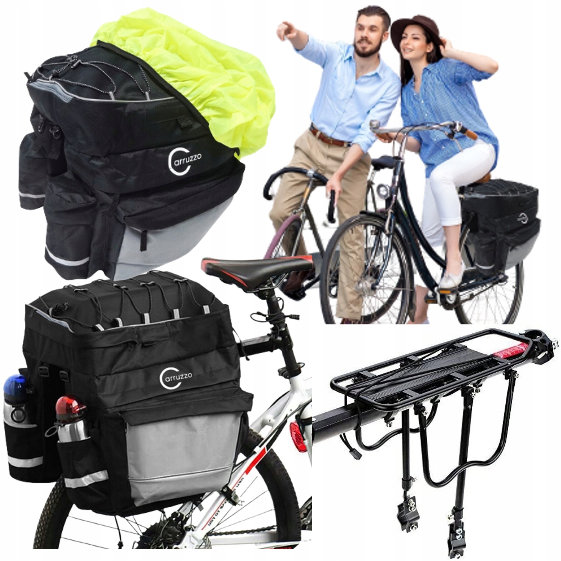 

Zestaw rowerowy Torba Bagażnik Sakwa XXL 55l