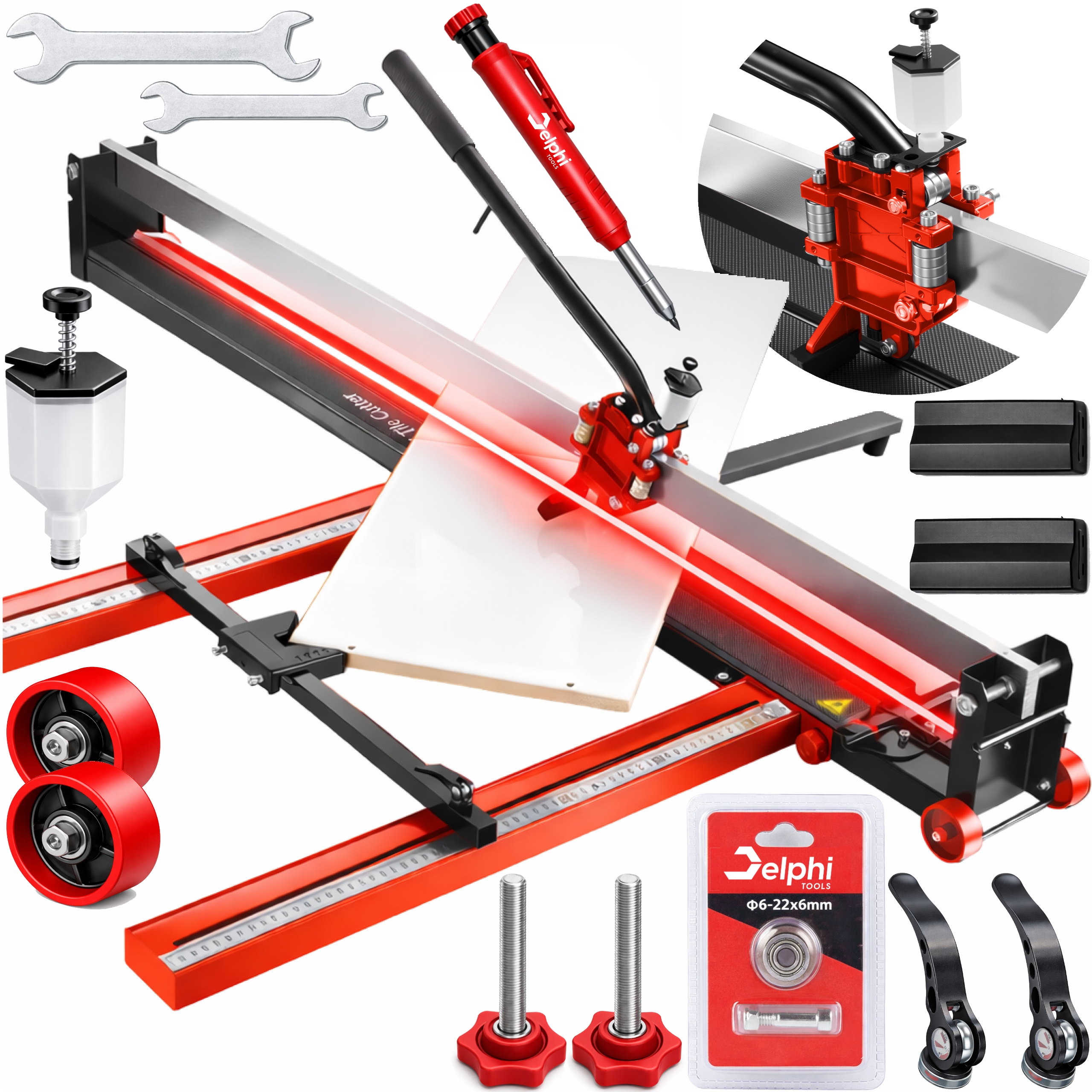 Przecinarka Do Płytek Glazury Maszynka Do Cięcia Gresu 120 cm Ręczna Laser