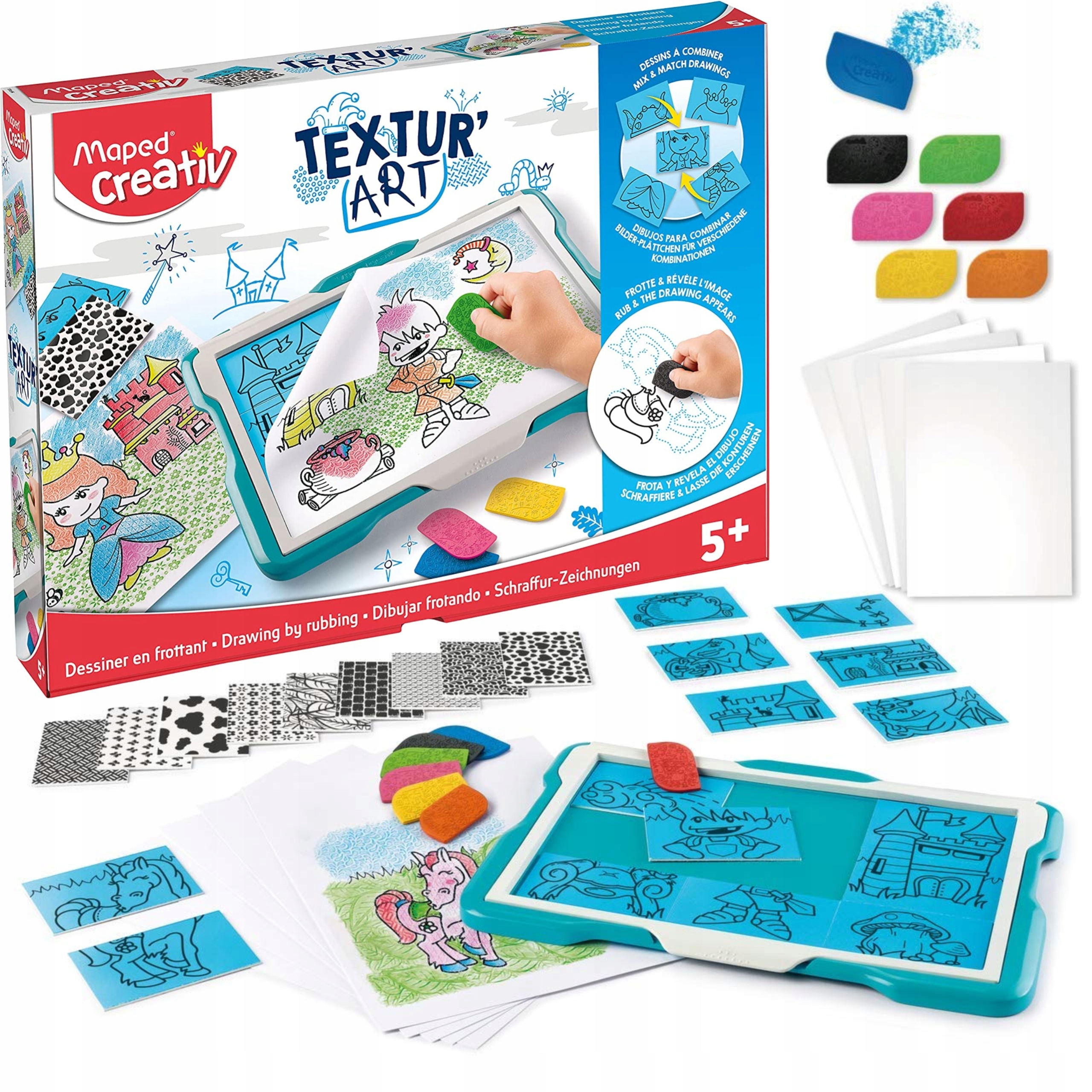 

Tablica kreatywna odrysowywania Maped Textur Art