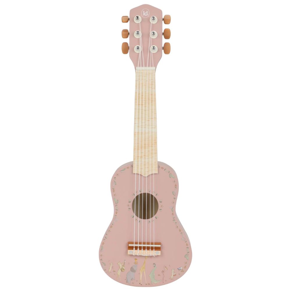 Drewniana gitara różowa Safari Friends Fsc Little Dutch