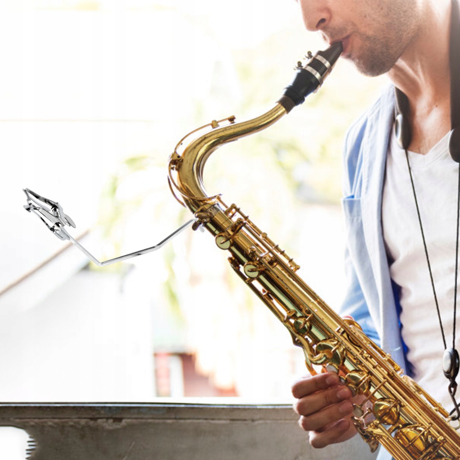 INSTRUMENTY MUZYCZNE METALOWY KLIPS NA partyturę Kolor czarny