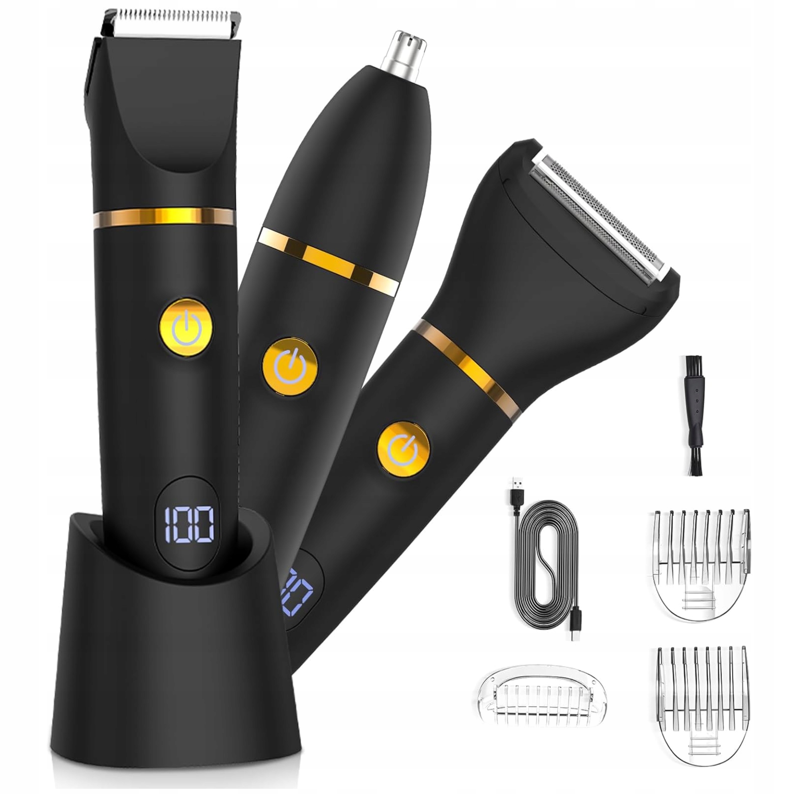 Bezprzewodowa Maszynka Strzyżenia Włosów Brody Nosa Zarostu Trymer Golarka