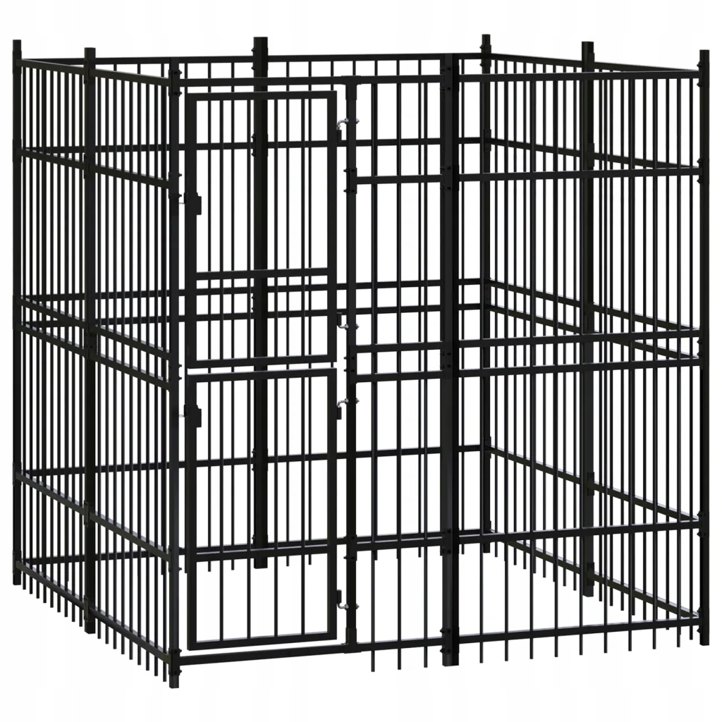Levně Kotec venkovní pro psa, ocelová, 3,69 m²