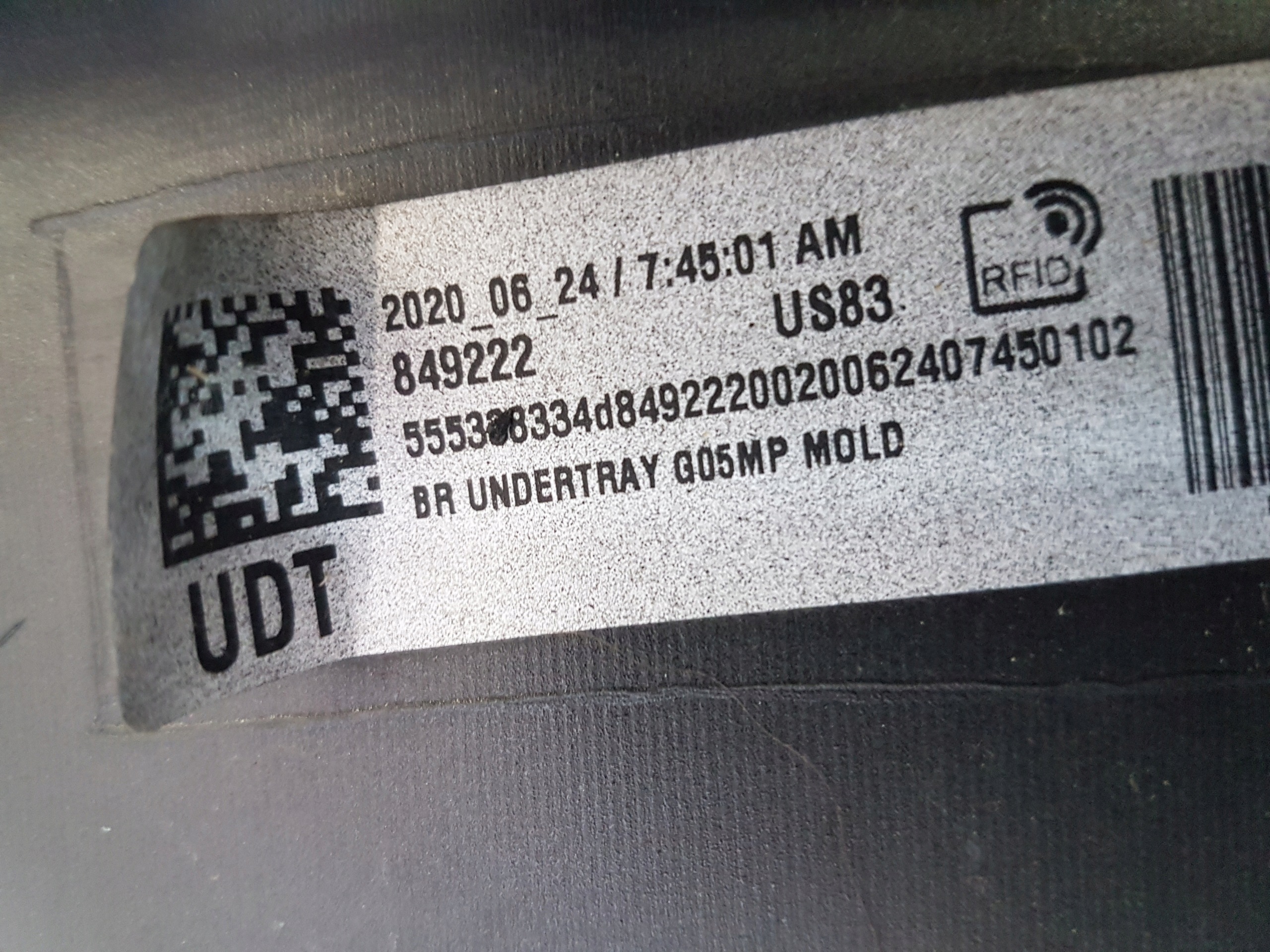 bumper rear BMW X5 G05 m-packet
