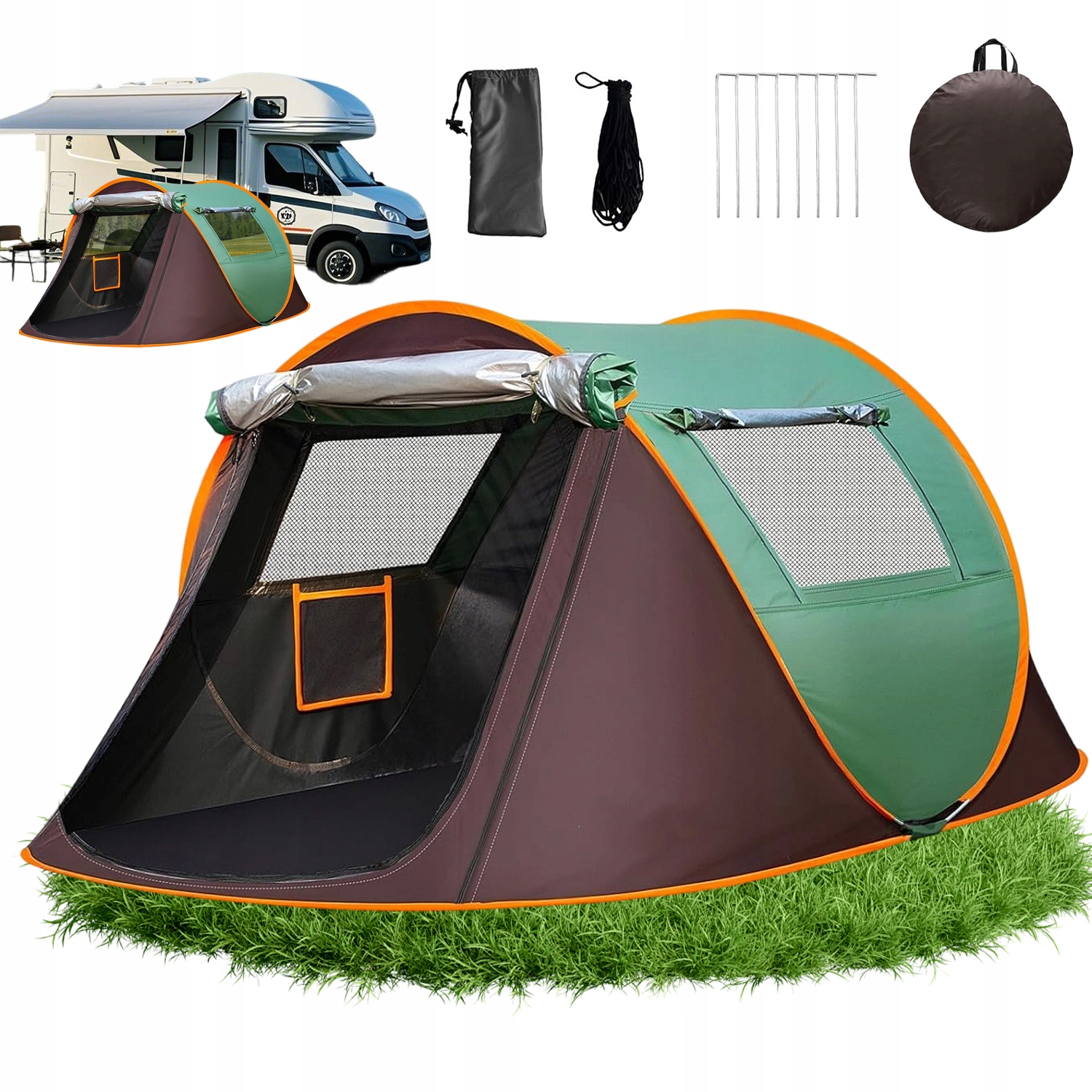 Stan Pro 2 Osoby Rychlá Voděodolná Montáž S Háčky A Kapsami